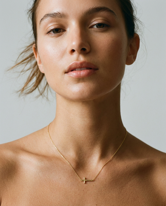 Orizzontale Cross Necklace