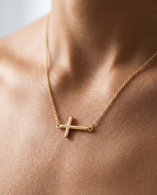 Orizzontale Cross Necklace