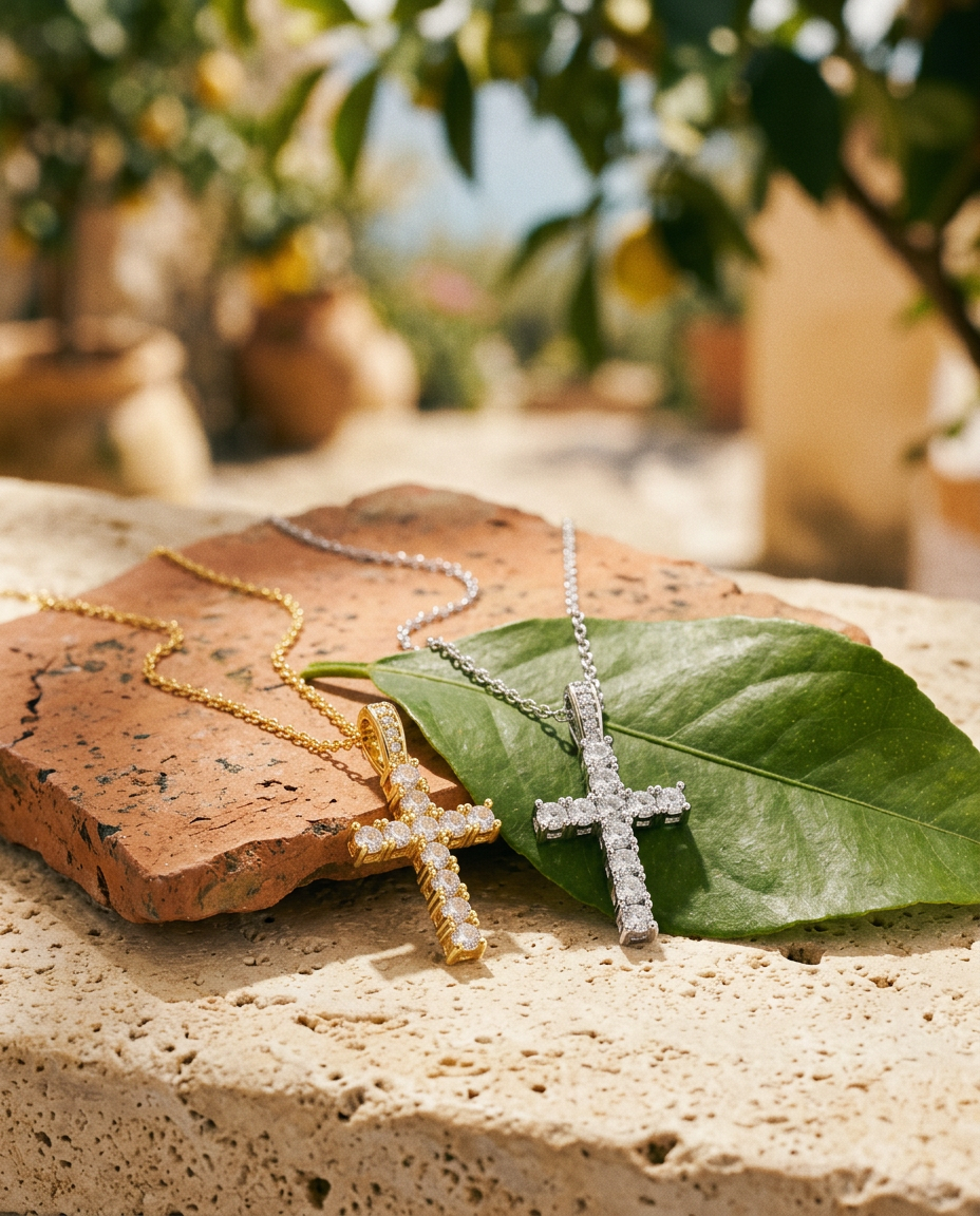 Como Cross Necklace