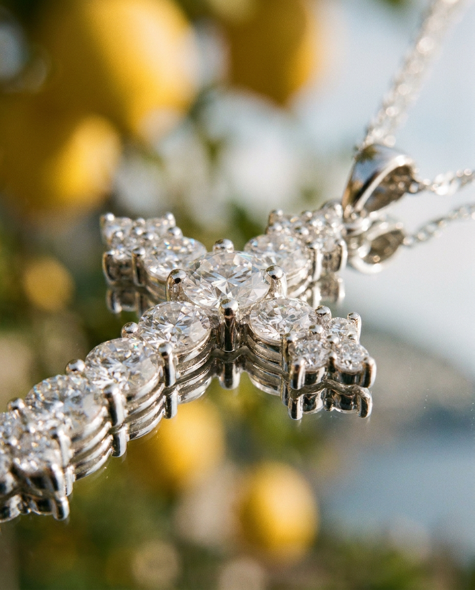 Celeste Cross Necklace