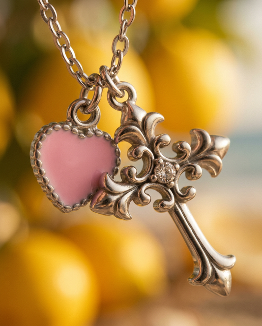 Cuore e Croce Necklace