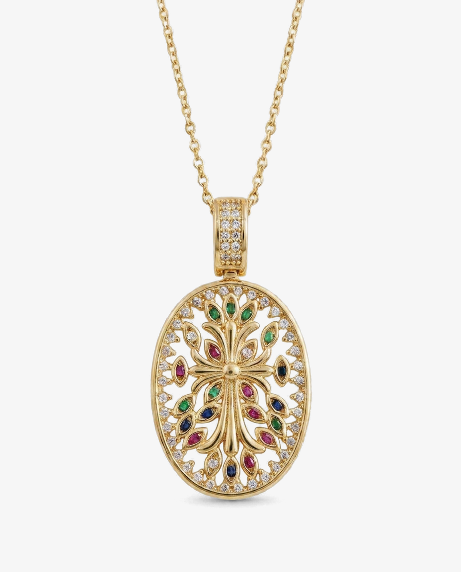 Iris's Cross Medallion