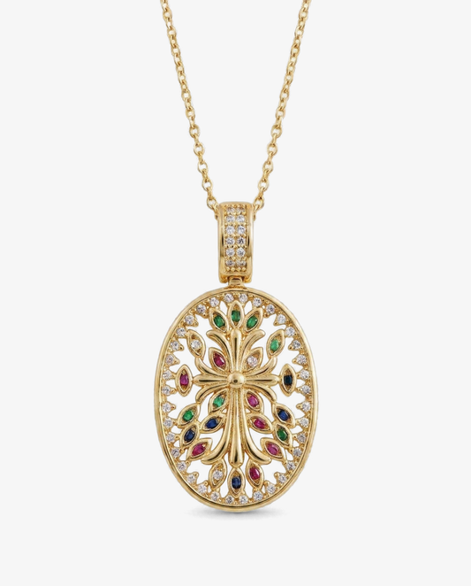 Iris's Cross Medallion