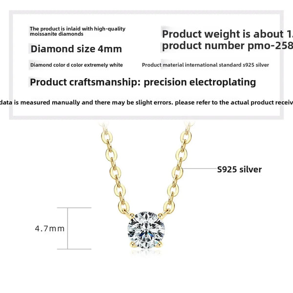 925 Silver / Gold - Ruth's Same Style Necklace (0.3 Carat)