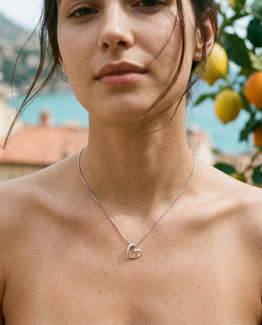Pavé Cuore Vuoto Necklace
