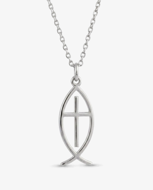 Pesce Cross Necklace